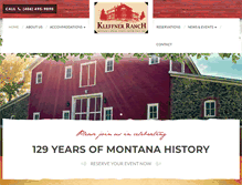 Tablet Screenshot of kleffnerranch.com